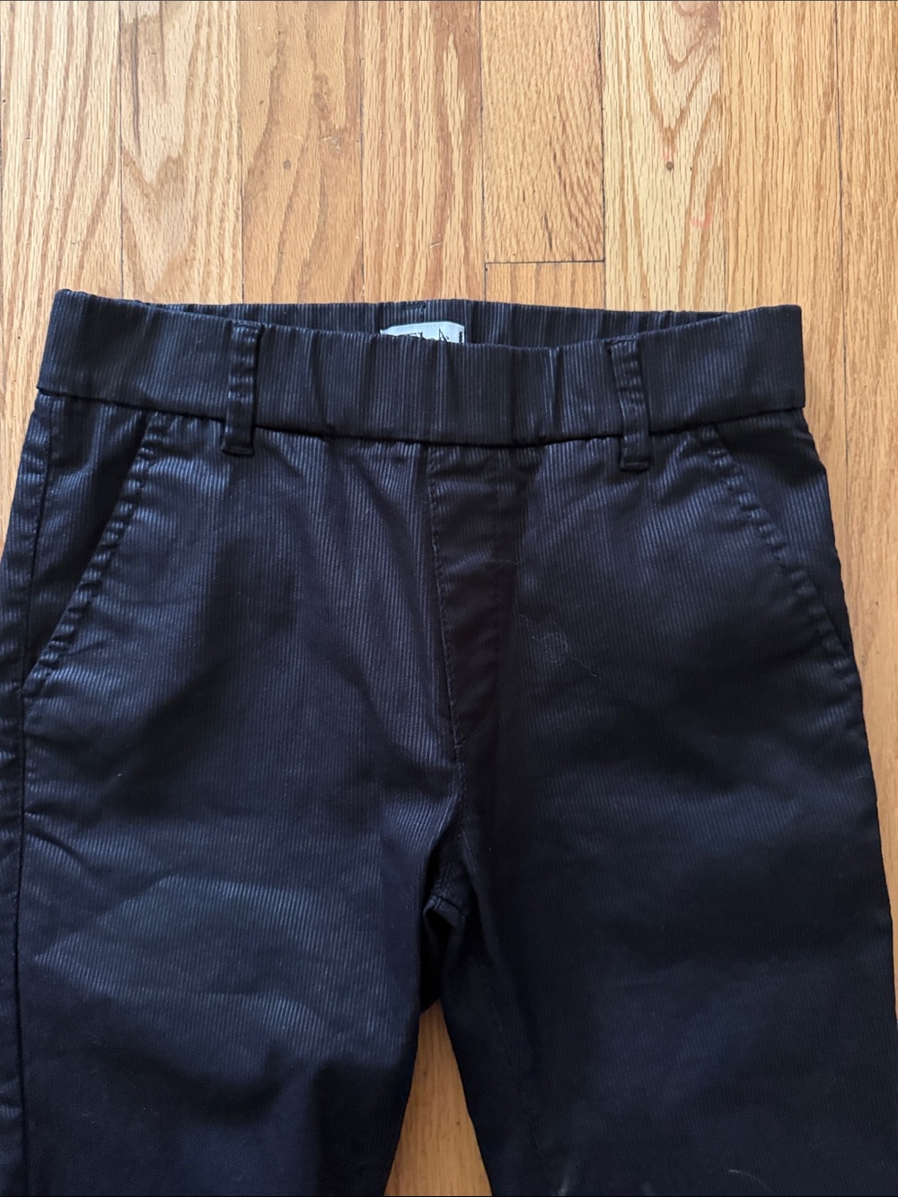 Bevy Flog sz 24 black pants with subtle pinstripe fabric great condition - Picture 2 of 8